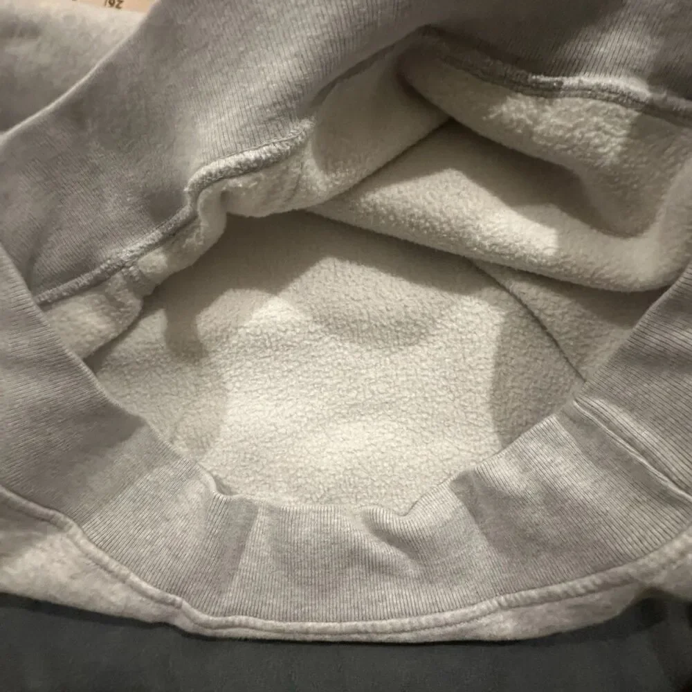 Abercrombie & Fitch Soft A&F Essentials Hoodie Men's M Oversized Light Gray - Picture 7 of 8